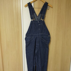 post overalls ポストオーバーオールズ 90s 初期タグ NO.1 デニム オーバーオール USA製 アメリカ製 S インディゴブルー