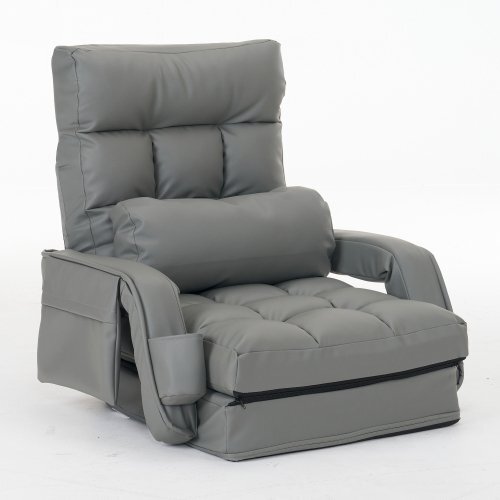 未使用品　座椅子　リクライニング　リクライニングチェア　グレー　多機能 2025年最新】Yahoo!オークション -座椅子 リクライニングの中古