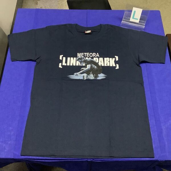 SRLB4 DT リンキン・パーク バンドTシャツ Lサイズ ネイビー 1 LINKIN PARK 半袖Tシャツ
