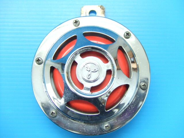  подлинная вещь б/у 12V Mitsuba GT звуковой сигнал старый машина гонщик группа машина Nikko три лист Z2 Z1 FX GPZ CBX GS400 GT380 XJ CB400F CB750 KH SS Hawk 2 Bab 2