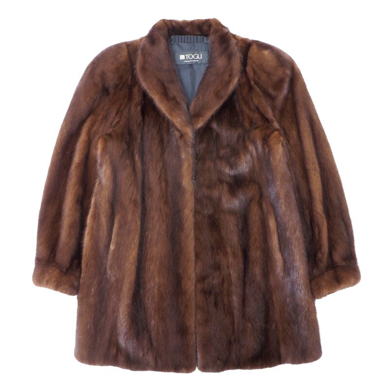 未使用級✨高級ミンクファーコート 毛皮 リアル セレブ 艶感 防寒 ブラウン L 楽天市場】ミンクファーコート フォックスファー付き 高級 贅沢
