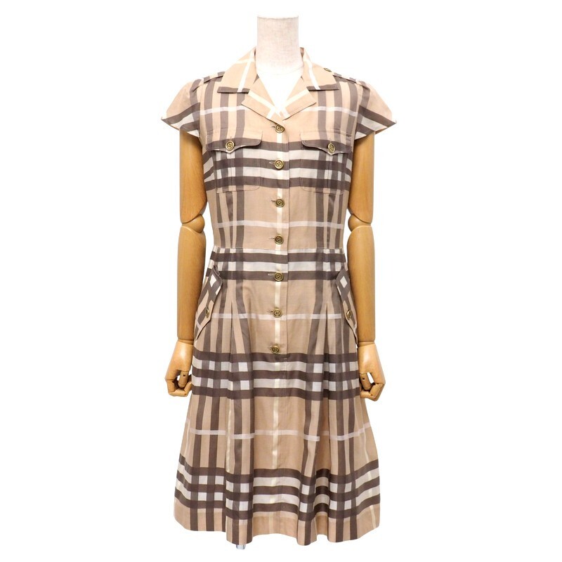 【未使用品】バーバリーロンドン　ルームウェア長袖ワンピース　ノバチェック 中古・古着通販】BURBERRY (バーバリー) ノバチェックシャツ