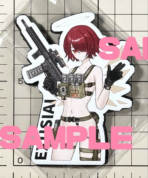 国内未発売 正規品 (Tactical Nights series) エクシア 超軽装版 レザーベルクロパッチ ■ アークナイツ ワッペン サバゲー 痛ワッペン