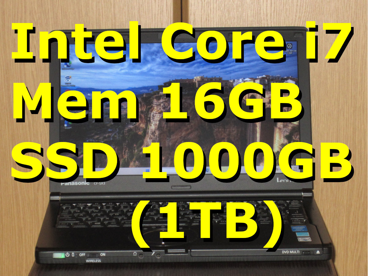 Panasonic - 爆速爆安 core i5 新品ＳＳＤ【１ＴＢ】メモリ８GB 保証付 爆速爆安 core i5 新品SSD【1TB】メモリ8GB 保証付