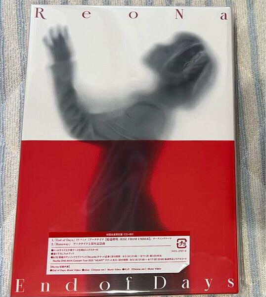 ReoNa 本日6日発売ニューシングル「End of Days」初回生産限定盤(CD+Blu-ray)新品送料込み!