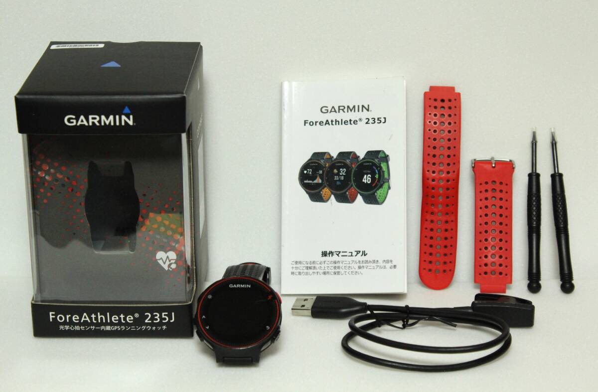 Garmin for athlete235J　ジャンク品 ガーミン ForeAthlete235J [BlackRed] 価格比較 - 価格.com