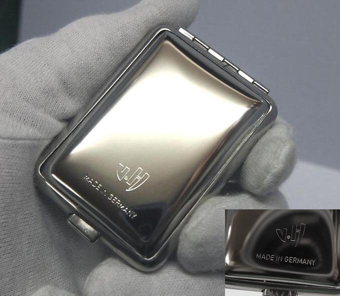 銀製マッチケース イギリスの銀製マッチケース - Eggplant