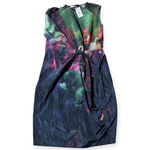 DRIES VAN NOTEN 22ss 変形 総柄 ドレスワンピース 36