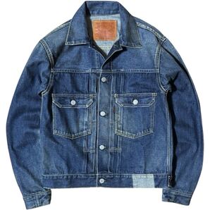 雰囲気抜群 LEVI'S VINTAGE CLOTHING 初期 LVC 507xx 2nd デニムジャケット 復刻 ビッグE サイズ40 旧日本製 ユーズド加工モデル