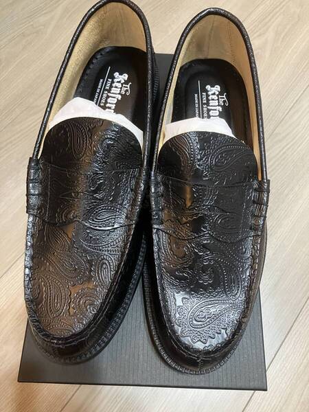 The Kenford Fineshoes PAISLEY ケンフォード ペイズリー レザー ローファー 未使用 26cm