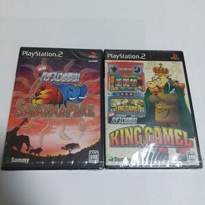 ★☆ 未使用品 PS2 実践 パチスロ必勝法! サバンナパーク+キングキャメル 2本セット / SAMMY ☆★