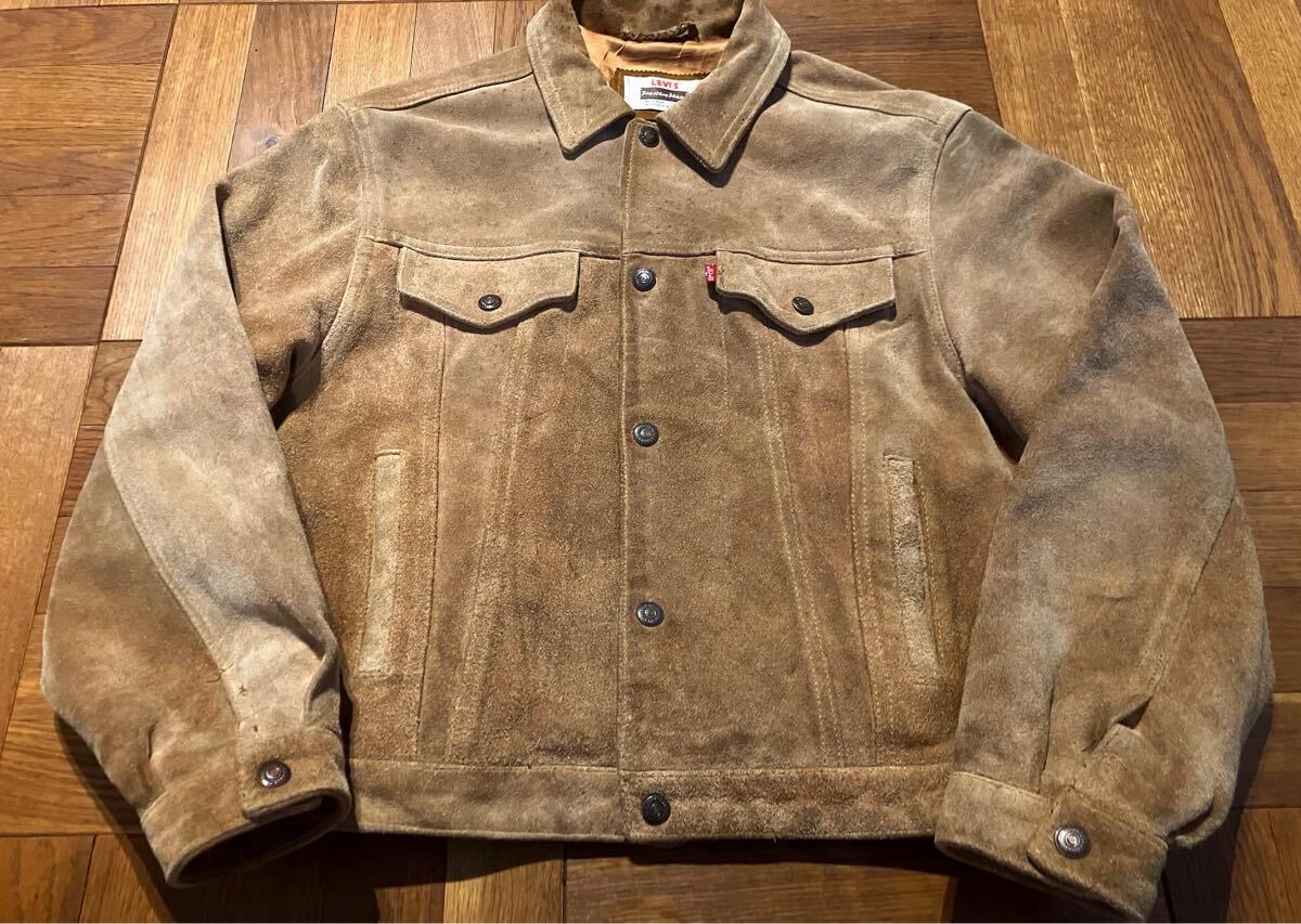 リーバイス スエードジャケット 60s LEVI'Sリーバイス BIGE スエードレザージャケット 42
