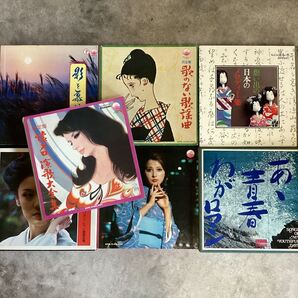 歌謡曲【1箱大量】SF0731-7 レコード箱売り 大量 まとめ売り コンピ 演歌 流行歌 歌のない歌謡曲