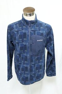 【Used】mont-bellモンベル 総柄フリースジャケット アウトドア XL ■25E18