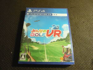 未開封!PS4ソフト☆みんなのGOLF VR☆