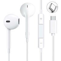 タイプc イヤホン 有線 イヤホン2025新版 iPhone15 16対応Type C イヤホン マイク付き インナーイヤー型 ヘッドホン 通話可能 音量調整