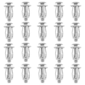 Selinear 花びらナット 20個セット亜鉛めっき炭素鋼 軽量 拡張ネジ DIY メタルナットキット 薄い金属用 器具が固定 M6x25