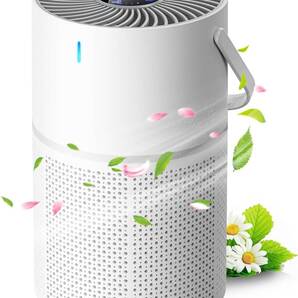 空気清浄機 小型 【360°循環浄化・極静音・花粉対策】13畳 USB 節電対策 強力脱臭 3段風速 LEDスクリーン 睡眠モード日本語説明書付