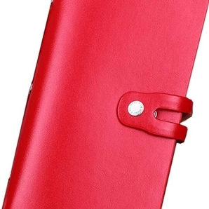 ▲カードケース キャッシュカードケース クレジットカード入れ 通帳ケース スキミング防止 AlucaG (Red)