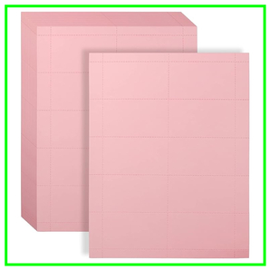 ◆印刷可能なカード 名刺 レーザープリンター ビジネスカード 1000枚セット (ピンク)