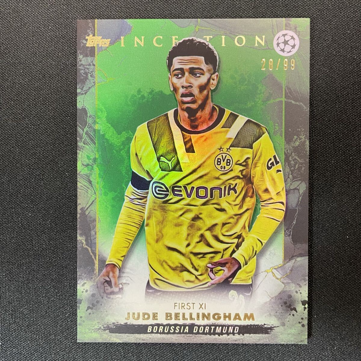 ジュード・ベリンガム　サインカード　/50 ジュード・ベリンガム 直筆サインカード 2023-24 Topps ブルー