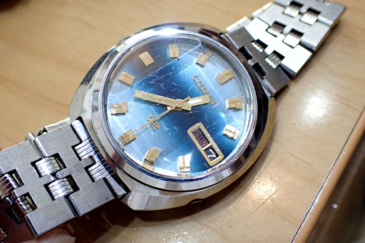 【稼働品】CITIZENシチズンセブンスターV2　3面カットガラス22石 JA-1812| シチズン セブンスター V2 22石 Ref.4-770781TA ターン