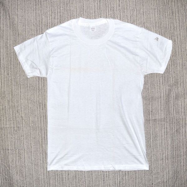 USA製 80s ビンテージ JOCKEY 無地 Tシャツ M シングルステッチ DEAD STOCK 新品/FRUIT OF THE LOOM アメリカ製 90s 70s 古着