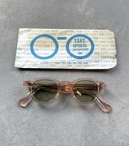 幻 希少 デッドストック TART OPTICAL ARNEL 50s 60s vintage サングラス 40 22 フレッシュ ピンク タートオプティカル アーネル ote刻印
