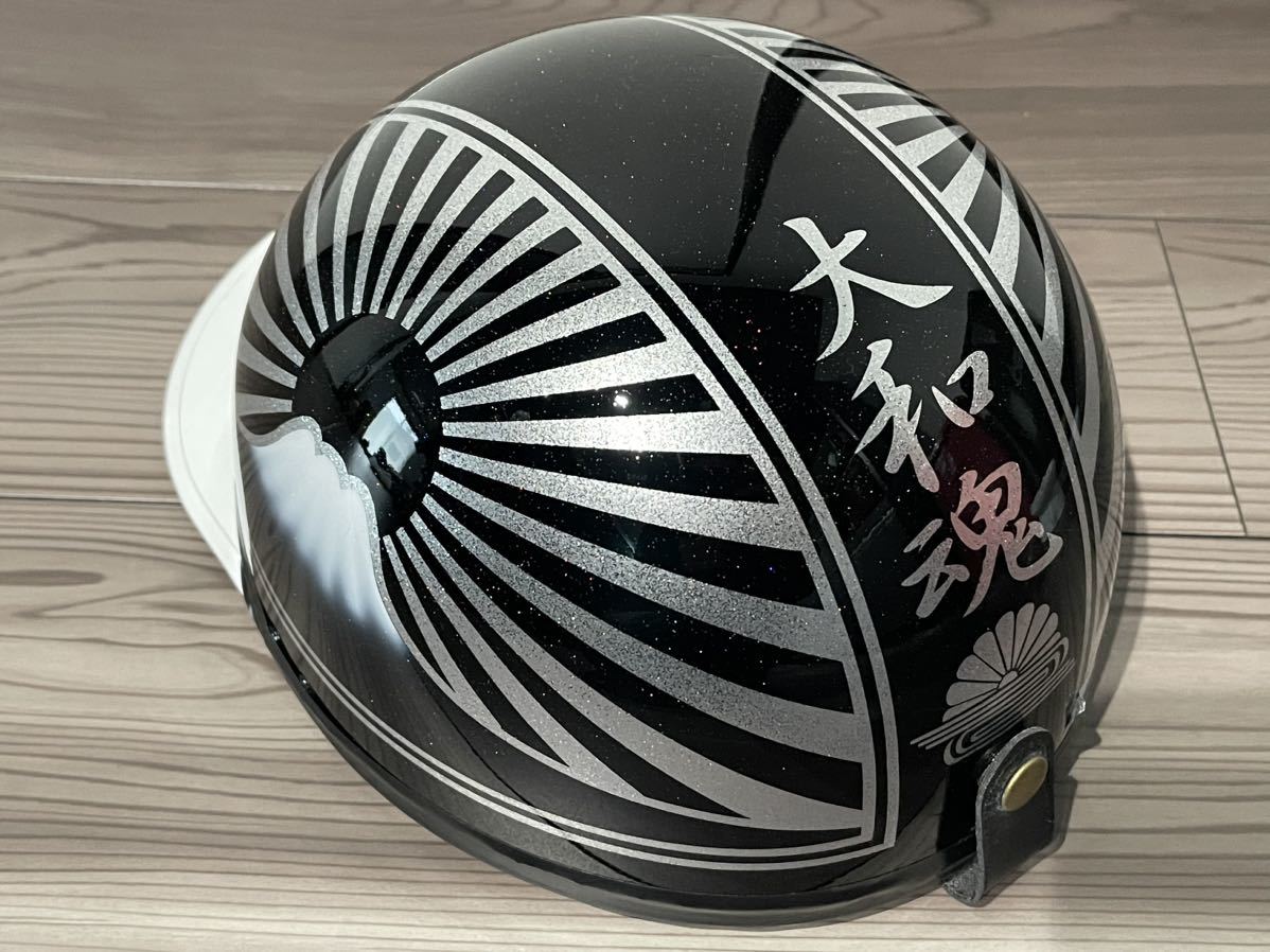未使用品 半キャップ 黒銀 日章 2025年最新】Yahoo!オークション -コルク半 日章(ヘルメット