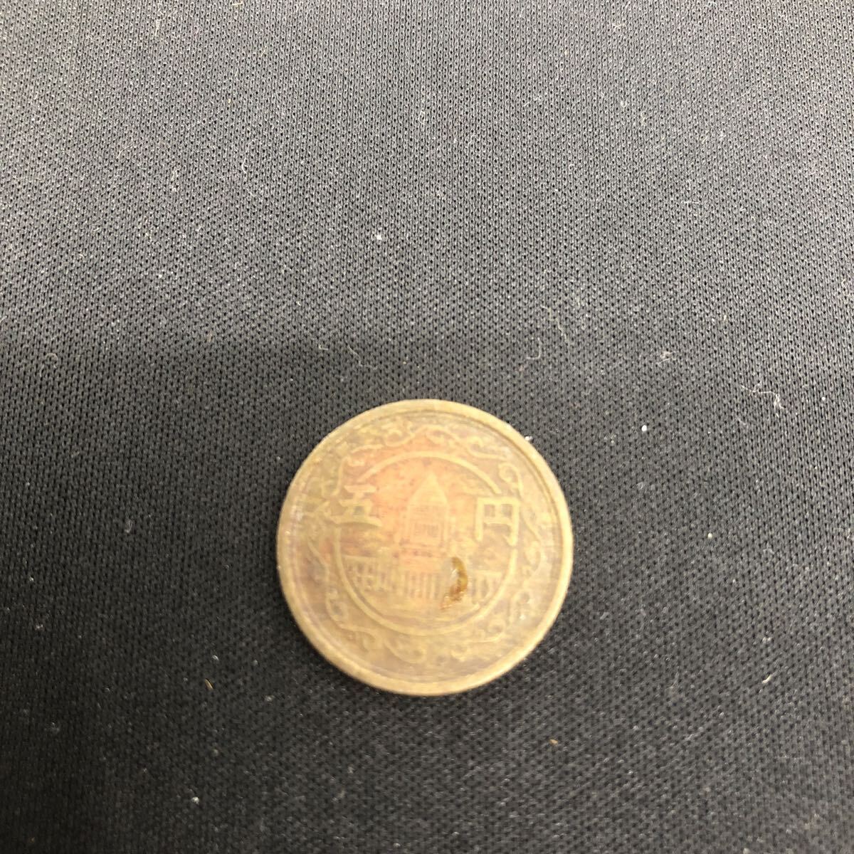  монета старая монета Showa 24 год 5 иен 