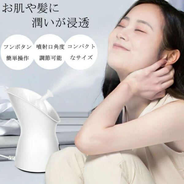 大特価 フェイシャルスチーマー プレゼント 加湿器 ミスト 保湿 乾燥 スチーム 美顔器