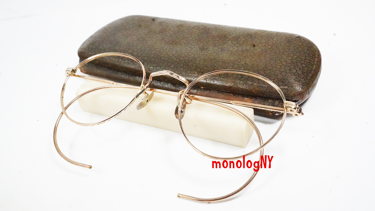 ヴィンテージ メガネ 金張り 12KGF アンティーク ケース付き M96 Yahoo!オークション -「12kgf メガネ」の落札相場・落札価格