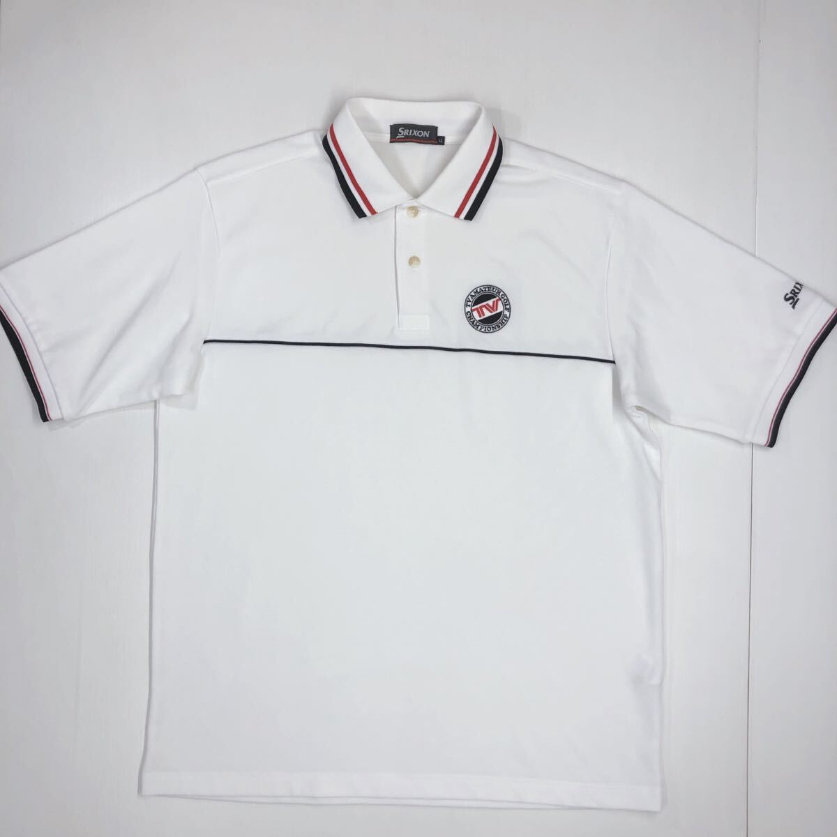 SRIXON Srixon рубашка-поло с коротким рукавом белый Golf мужской LL(XL) размер 48-2