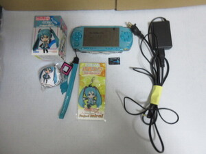 PSP-3000 初音ミクprojectDIVA 2nd 本体のみ 動作確認済み おまけ付き
