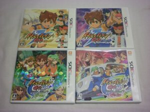 3DS イナズマイレブンGO2 クロノ・ストーン ライメイ+ネップウ+イナズマイレブンGO シャイン+ダーク お買得4本セット(ケース付)