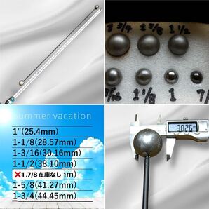 画像内球交換可能です!!2種類のみ【無保証特価】管楽器リペアツール 33inch 6mmROD and 1.2inc 1.5inc DENT REPAIR BALL SET No Warranty