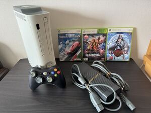 Xbox360本体 ハードディスク60GB ベヨネッタ デッドライジング2 リッジレーサー6 中古品♪
