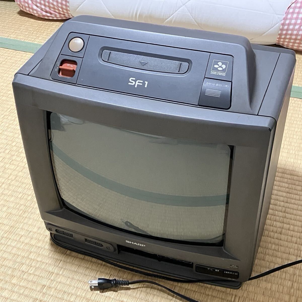 SHARP ブラウン管テレビ 14G-SF1 SHARP - SHARP 14G-SF1 スーパーファミコン内蔵型ブラウン管TV