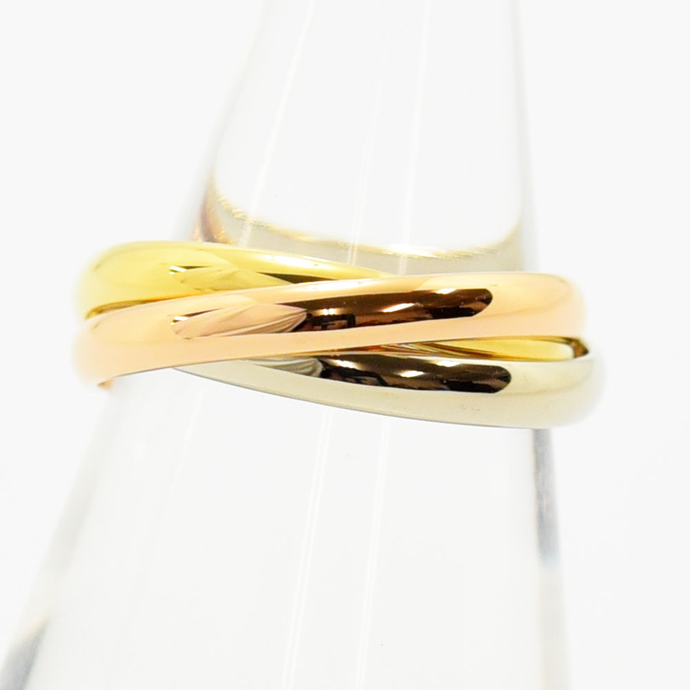 Cartier カルティエ トリニティリング スリーカラーゴールド3連 中古美品 11号【CARTIER/カルティエ】 3/スリーカラー 3連 リング・指輪