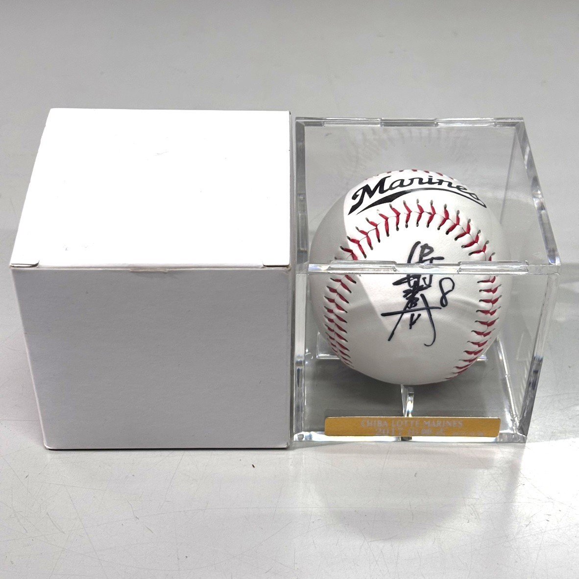 千葉ロッテマリーンズ - 期間限定値下げ 千葉ロッテマリーンズ中村奨吾選手 投げ込みサインボール オンラインストア限定】6/28(金)中村選手 通算1000本安打記念