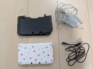 【送料無料】▲ジャンク品♪ニンテンドー3DS LL とびだせ どうぶつの森 パック カバー 充電器付▼