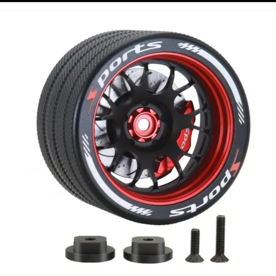 即決《送料無料》 高級 5本スポーク 赤 アルミ ハンドル