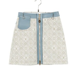 ルイ・ヴィトン コントラストトリム モノグラムジャガード ブランドオフ LOUIS VUITTON スカート 中古 レディ