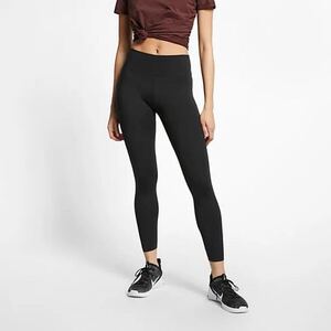 新品 L ナイキ NIKE ワン ラックス タイツ One lux ミッドライズ 7/8 フィットネス スパッツ レギンス ブラック 黒