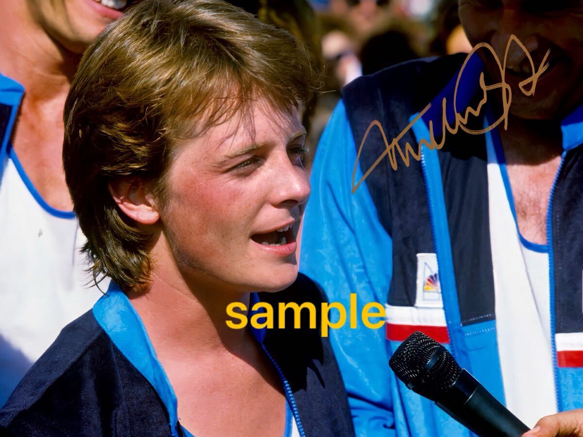 【送料込み】マイケルJフォックス　高画質　サイン　フォト　写真　Back to the future バックトゥザフューチャー