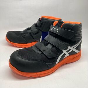 редкость! не использовался! сделано в Японии безопасная обувь asics wing jobFCP601 GT-X чёрный orange 25cm / GORE-TEX Gore-Tex водонепроницаемый водонепроницаемый