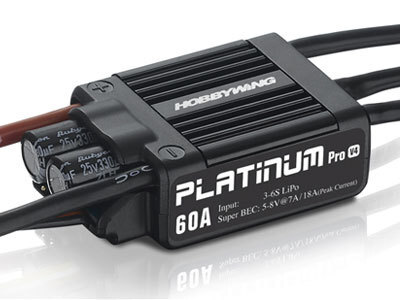 送料無料 新品 激安 HOBBYWING製 PLATINUM 60A V4 BEC内蔵 5V-8V/7A 未開封