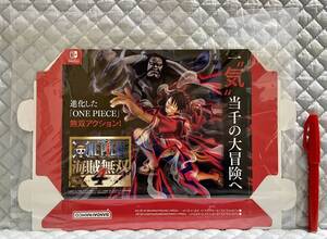 【非売品 店頭用箱POPのみ】《1点物》ワンピース ONE PIECE 海賊無双4【未使用 告知 販促】Nintendo Switch ニンテンドー スイッチ 任天堂