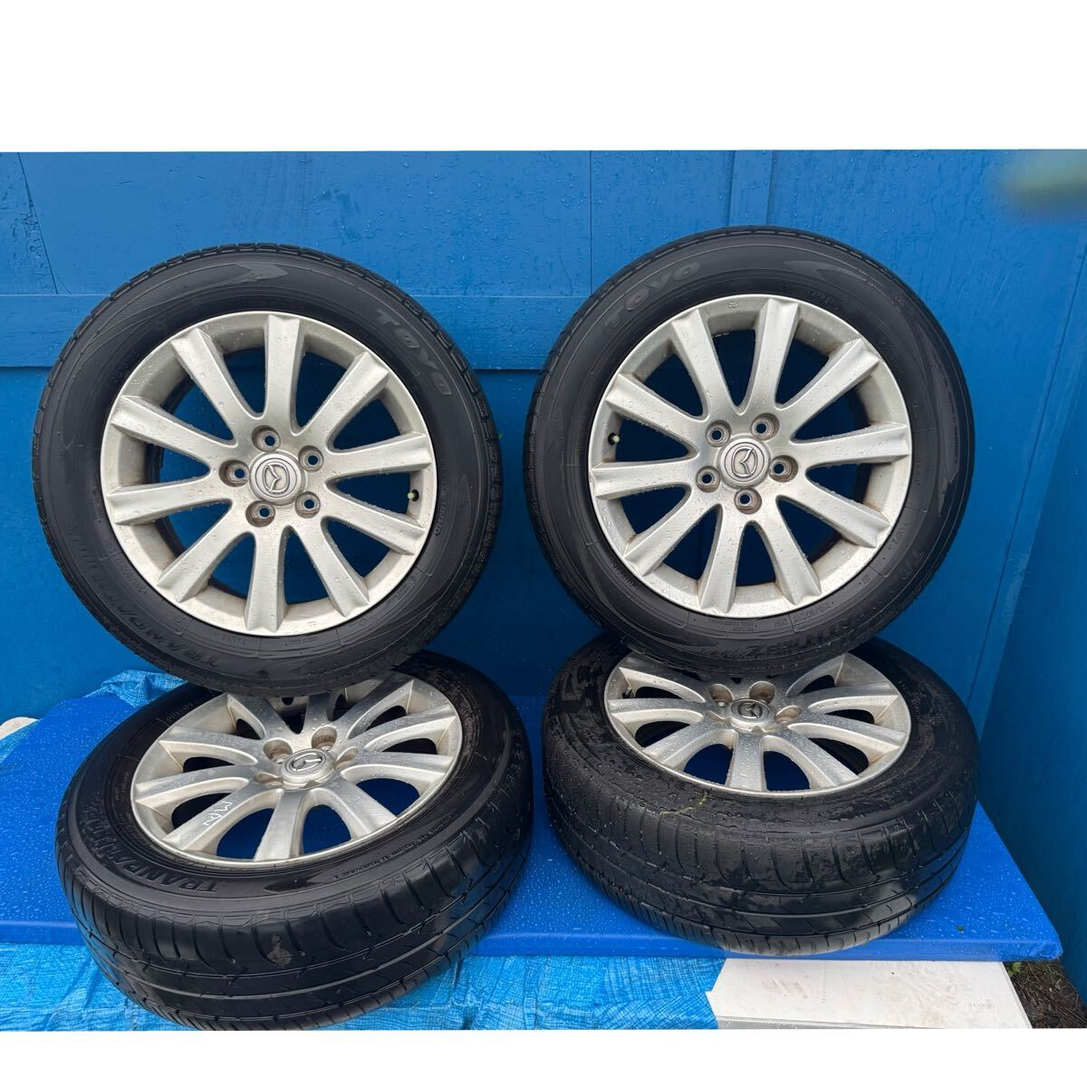 215/60R17 96H TRANPATH mp7 4�{�z�C�[���^�C���Z�b�g�}�c�_ ����7.0J×17 +45���A7.0J×17 +45PCD114.3mm�y�����z5���y�n�u�a�z67.0mm