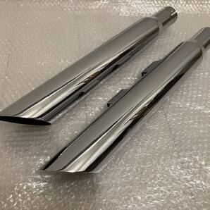 ハーレー ソフテイル エボリューション FXSTSB パイソン3/Python3 スカッシュカットスリップオンマフラー 送料無料